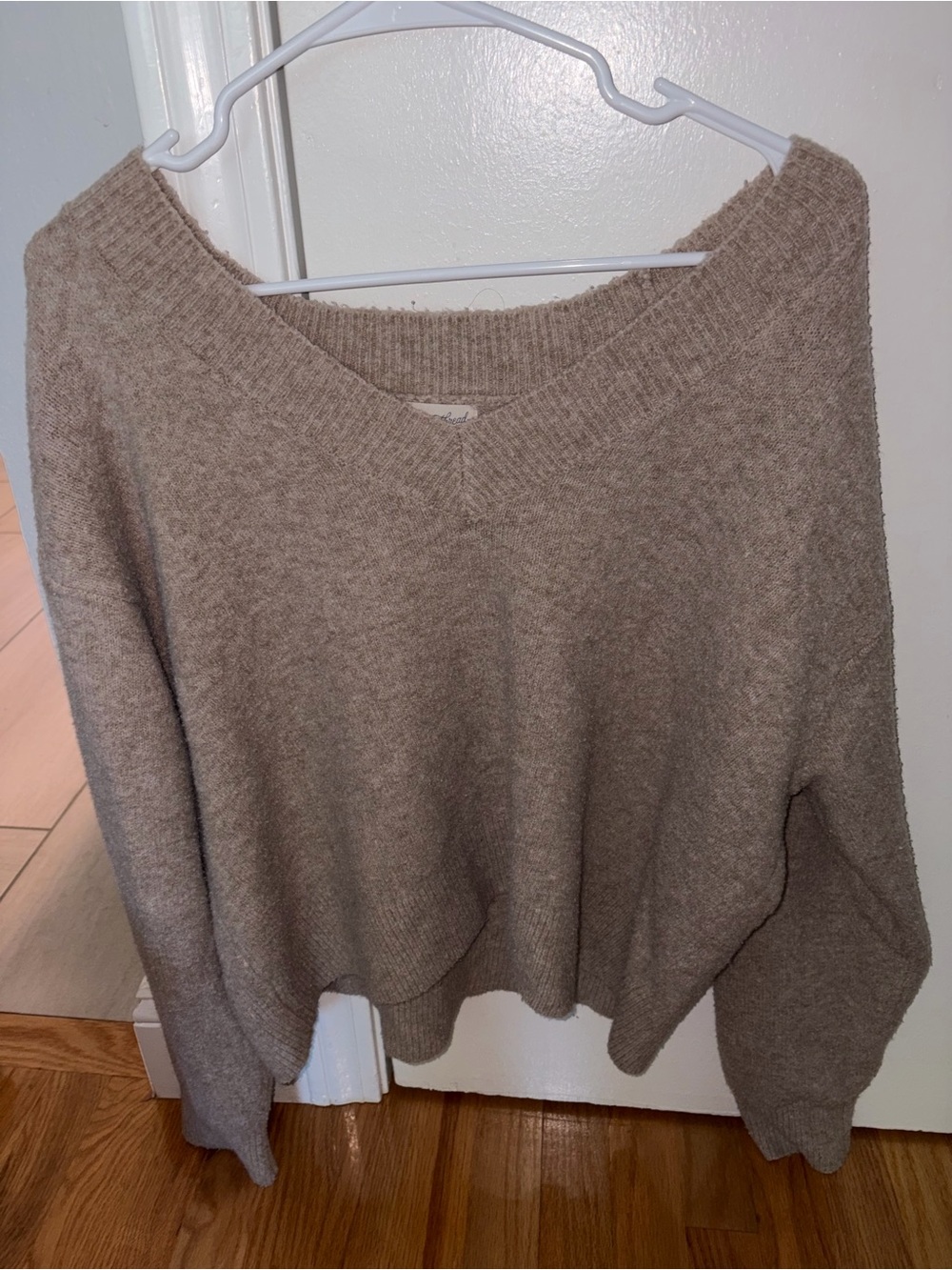Universal Thread V-Neck Sweater in Taupe